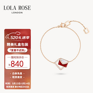 LOLA ROSE 情书系列手链女小众轻奢圣诞 LR80814-红玛瑙