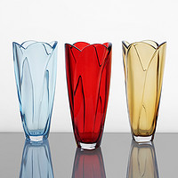 CRYSTALITE 捷克进口CRYSTALITE BOHEMIA水晶玻璃花瓶 轻奢透明 欧式简约摆件