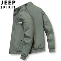 JEEP SPIRIT吉普夹克男春秋外套商务立领宽松百搭休闲潮流男装