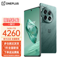 一加 12 第三代骁龙8 苍绿 16GB+1TB 5G手机