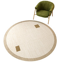 BULULOM 布鲁罗曼 圆形地毯电脑椅地垫客厅卧室转椅保护垫子书房家用椅子电竞椅脚垫