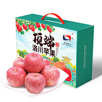 顶端果业 陕西红富士  洛川苹果生鲜水果脆甜礼盒装  产地直发 12枚75mm  单果180-220g