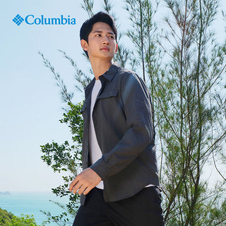 Columbia哥伦比亚户外防晒UPF50防紫外线速干衬衫AE0651 028 炭黑色（24） M(175/96A)