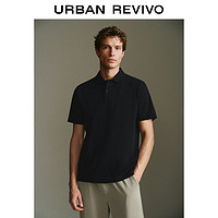 百亿补贴：UR2024夏季新款男装轻商务基础纯色通勤Polo领短袖T恤UMB440004