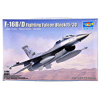 TRUMPETER 小号手 1/144美国F-16B/D战隼战斗机 拼装模型 03920
