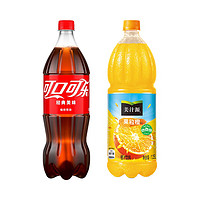 COCA COLA 可口可乐果粒橙雪碧2瓶任意组合装 1.25L*2瓶 1.25L*2瓶 果粒橙＋可乐