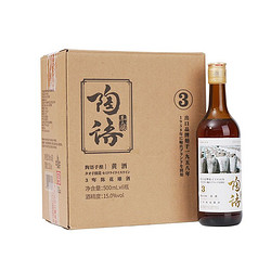 塔牌 绍兴产黄酒陶语手酿三年陈冬酿花雕酒500ml*6瓶手工黄酒