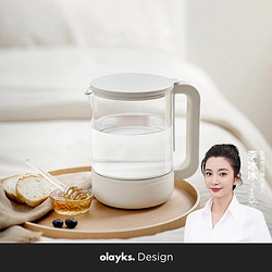 olayks 歐萊克 0.8L 電熱水壺 智能恒溫 靜音燒水 OLK-06-02 陶白