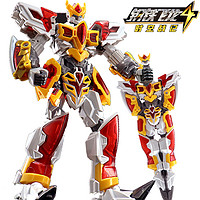QMAN 启蒙 钢铁飞龙变形金刚机器人超机甲刃皇烈焰刃王男孩声光武器玩具礼物