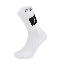 YONEX 尤尼克斯 羽毛球袜林丹同款舒适吸汗运动袜子男款19023LDCR白色