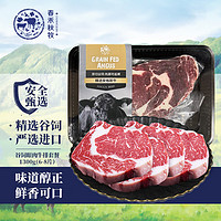 春禾秋牧 进口原切牛排套餐1300g（6-8片） 眼肉牛排 源头直发牛肉生鲜 谷饲眼肉1.3kg 含料包+黄油