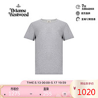 薇薇安·威斯特伍德（Vivienne Westwood）2024春夏 土星印花纯色纯棉短袖T恤 西太后 灰色 L 