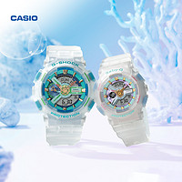 CASIO 卡西欧 海外旗舰店SLV-21运动防水电子情侣手表官方官网正品BABY-G