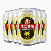 珠江啤酒 12度经典高麦汁啤酒  330ml*6瓶