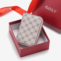 GOLF 高爾夫 禮盒款經典印花卡包女風琴式卡位零錢包多卡位證件包卡包女送女友