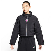 NIKE 耐克 棉服女装春秋运动服防风保暖短款棉衣DH1367-010