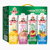88VIP：福兰农庄 100%纯果汁组合装 4口味 1L