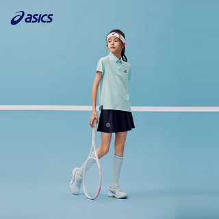 asics/亚瑟士童装2024年女童夏轻薄柔软飘逸运动网球裙短裙子 50藏青色 150cm