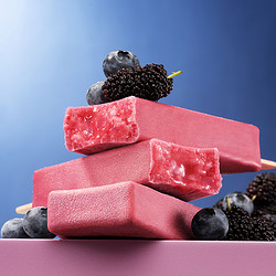 东北大板 雪糕蓝莓桑葚冰棍盒装68g*6支冰淇淋 生鲜 冷饮 冰激凌