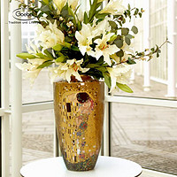 Goebel 高寶德藝 高寶Goebel桌面擺件客廳玄關歐式輕奢陶瓷花瓶臺面裝飾品 吻大花瓶（限量）