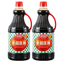 厨邦 特级生抽酱油1.25l*2瓶金品生抽家用酿造鲜味旗舰老抽上色