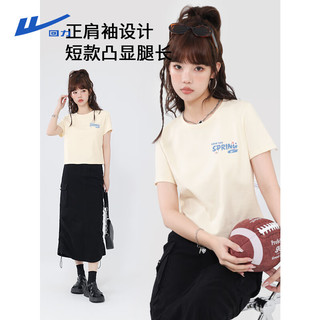 WARRIOR 回力 女士纯棉圆领短袖
