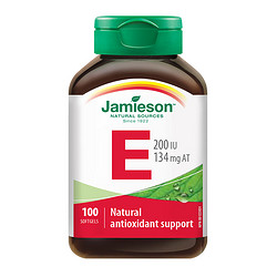 Jamieson 健美生 维生素e胶囊vitamin e小麦胚芽油 维他命e胶囊100粒祛痘印