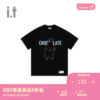 :CHOCOOLATE it男装圆领短袖T恤2024夏季新款简约休闲半袖003010