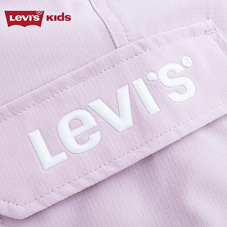 Levi's李维斯童装24夏儿童格纹面料裤子男童工装短裤 薰衣草紫 140/60(S)