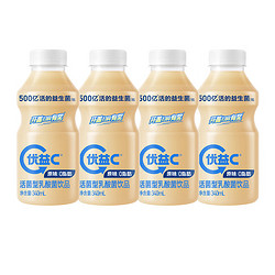 MENGNIU 蒙牛 优益C活菌型0脂肪活性益生菌乳酸菌饮料原味340ml*4 冷藏饮料饮品