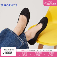 ROTHY'S 蝴蝶结方头芭蕾平底鞋
