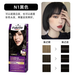 施华蔻 palette系列染发膏 N1黑色