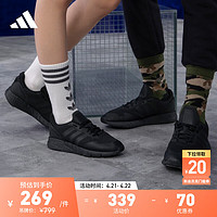 adidas ZX 1K BOOST运动休闲跑步鞋男女阿迪达斯轻运动H68721 黑 36(220mm)