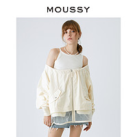 百亿补贴：MOUSSY 摩西 春季新品可调节一字领OVERSIZE夹克外套028GA230-5460