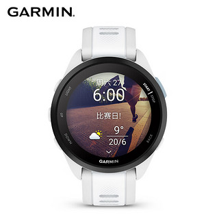 GARMIN 佳明 Forerunner 165 骑行跑步运动轨迹心率检测手表 月光白音乐版