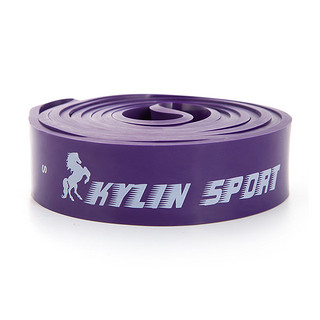 KYLINFIT 瑜伽弹力圈女塑形阻力带力量训练男乳胶拉力带田径助力 3.2宽紫色【35～85磅】
