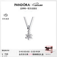PANDORA 潘多拉 [520礼物]闪耀花朵标本项链套装925银女轻奢小众生日礼物送女友