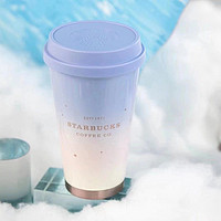 星巴克杯子20圣诞极光星愿款吸管玻璃随行保温杯马克随行桌面水杯