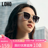 LOHO 折叠GM墨镜2024高级感偏光开车骑行太阳眼镜大脸显瘦LH013624