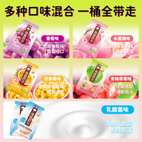 盐津铺子 蒟蒻果冻果汁零食混合味休闲5味分享桶500g约31小包