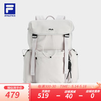 FILA 斐乐女包背包2024夏运动双肩包户外休闲书包 铅灰色-GY XS