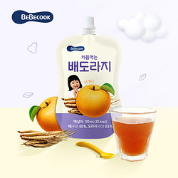 BEBECOOK 百蓓可兒)桔梗梨汁 兒童零食飲料果汁 韓國原裝進口 100ml