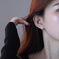 925银针韩版耳饰简约气质小众个性高级感耳环