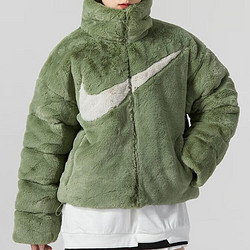 NIKE 耐克 女子 Oversize 风人造毛皮夹克 SPORTSWEAR ESSENTIAL FN0461-386 M