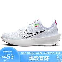 耐克NIKE跑步鞋女子减震INTERACT运动鞋FD2292-102白38.5 FD2292-102白-黑-灰-绿