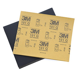 3M 砂纸 9"×11"水磨砂纸 汽车漆面打磨抛光钣喷研磨砂纸101Q P180 100张