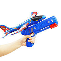 心育 飞机玩具男孩橡皮筋动力战斗机手掷航天模型仿真航模拼装手工制作