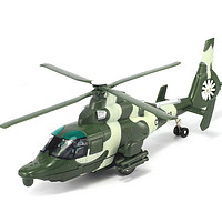 CAIPO 彩珀 金屬仿真武裝救護直升飛機軍事模型聲光回力合金戰斗機男孩玩具