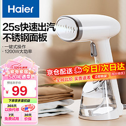 Haier 海尔 手持挂烫机家用 迷你小型蒸汽熨斗  便携式烫斗 旅行熨衣机  HY-GW2502W