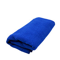 爱车之家洗车大毛巾吸水加厚细纤维干发抹布擦玻璃擦车巾汽车用汽车用品 (30*70cm)蓝色约80g/条